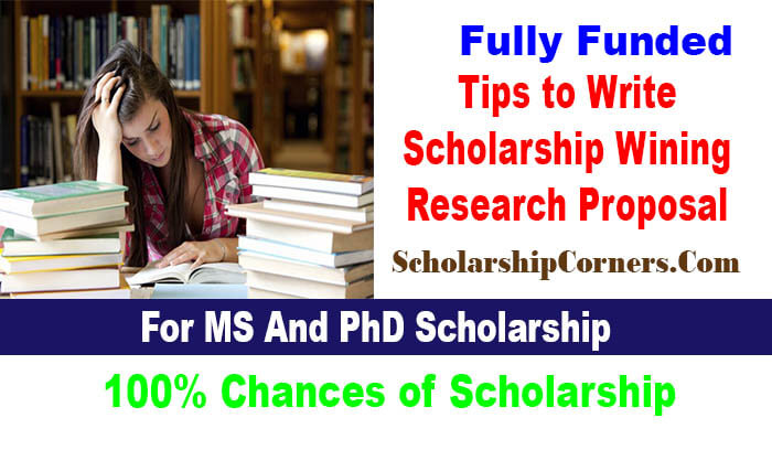 Tips to Write Scholarship Wining Research Proposal For MS or PhD