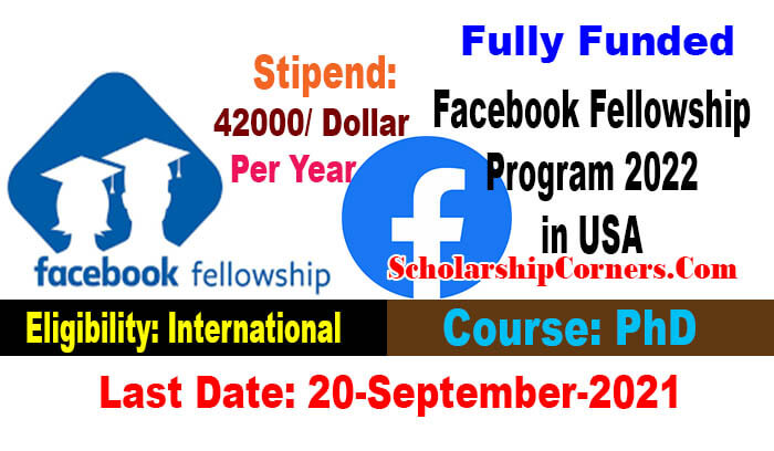 5000 Facebook Fellowship Program 2022 in USA Fully Funded