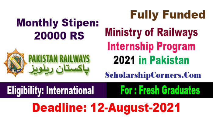 Ministry of Railways Paid Internship Program 2021 in Pakistan