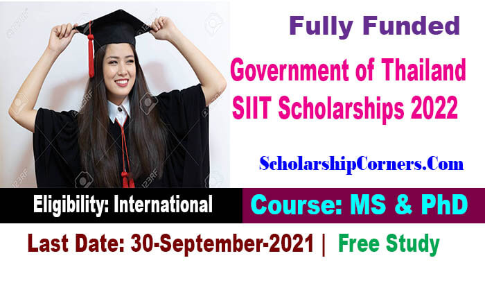 Government of Thailand SIIT Scholarships 2022 Fully Funded
