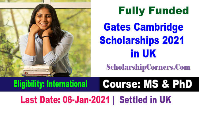 International Gates Cambridge Scholarships 2021 in the UK Fully Funded