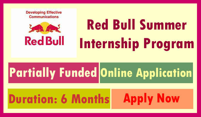 Red Bull Summer Internship Program 2022