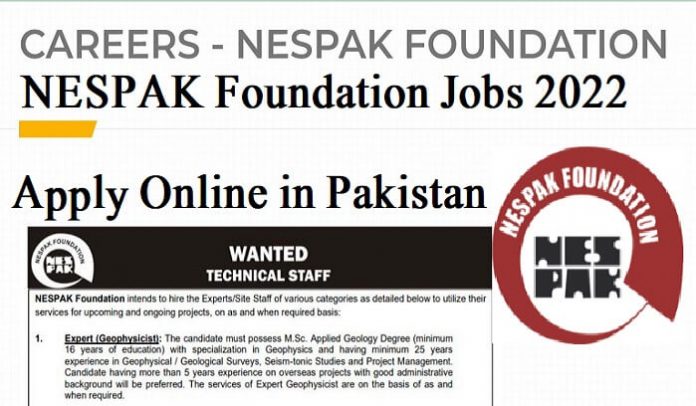 NESPAK Foundation Jobs 2022 Apply Online in Pakistan