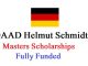 DAAD Helmut-Schmidt Master’s Scholarships 2022 Fully Funded