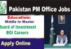 Pakistan PM Office Jobs 2022 | Board of Investment BOI Careers 2022