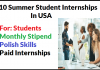 10 Summer Student Internships 2022 In USA | US Internships