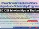 HEC CGI Scholarships 2023 in Thailand Fully Funded