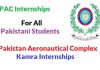 Pakistan Aeronautical Complex Kamra Internships 2022 | PAC Internships
