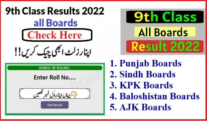 Check 9th Class Results 2022 All Pakistani Boards | 9th Results