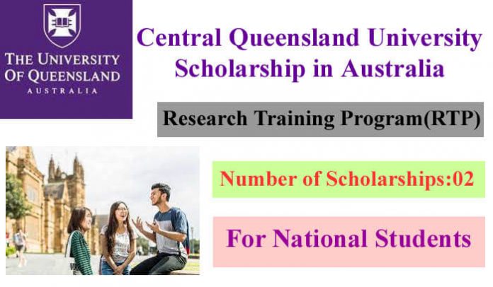 Central Queensland University RTP Scholarship 2023 in Australia 
