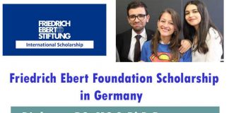 Friedrich Ebert Foundation Scholarship 2023-24 in Germany