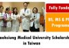 Kaohsiung Medical University Fully Funded Scholarship 2023 in Taiwan