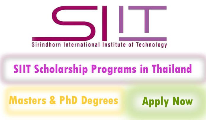 SIIT Fully Funded Scholarship Programs 2023 in Thailand