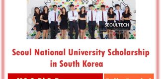Seoul National University Fully Funded Scholarship 2023 in South Korea