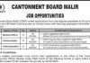 Cantonment Board Malir Health Centre Jobs 2023 in Karachi