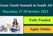 African Fully Funded Youth Summit 2023 in South Africa