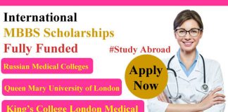 Top 07 International MBBS Scholarships 2023-24 Fully Funded