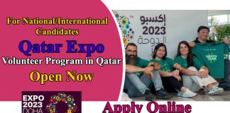 Qatar Expo Volunteer Program 2023 in Qatar | Open Now