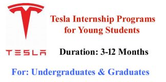 Tesla Internship Programs 2024 for Young Students