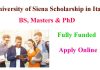 University of Siena Fully Funded Scholarship 2023 in Italy