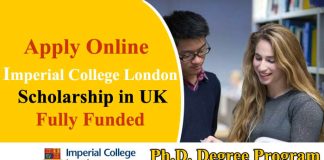 Imperial College London Ph.D. Scholarship 2024 in the UK Fully Funded