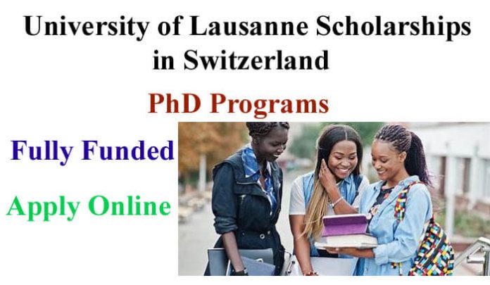 University of Lausanne Fully Funded Scholarships 2023 in Switzerland